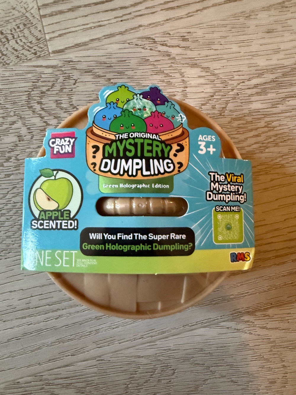 NEW RMS The Original Mystery Dumpling - Apple Scented Green Holographic Dumpling